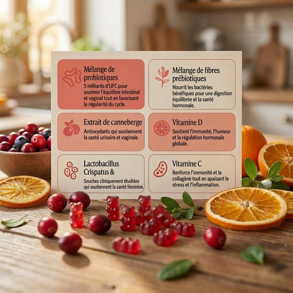 Elynor Gummies Probiotiques – Équilibre Intime